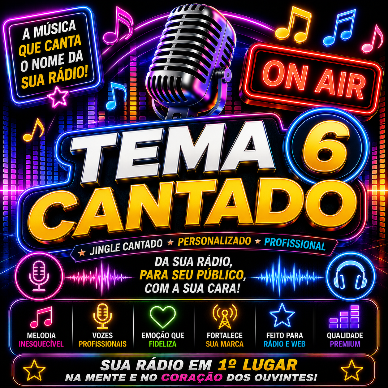 Tema cantado 06 – Paródia (Jingle para rádio)