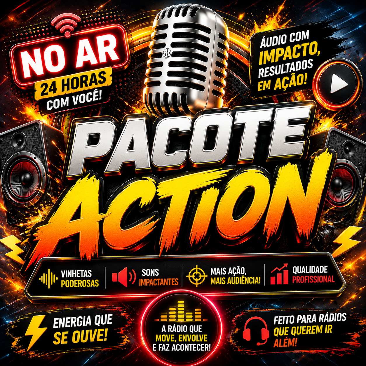 Vinhetas Faladas – Pacote Action