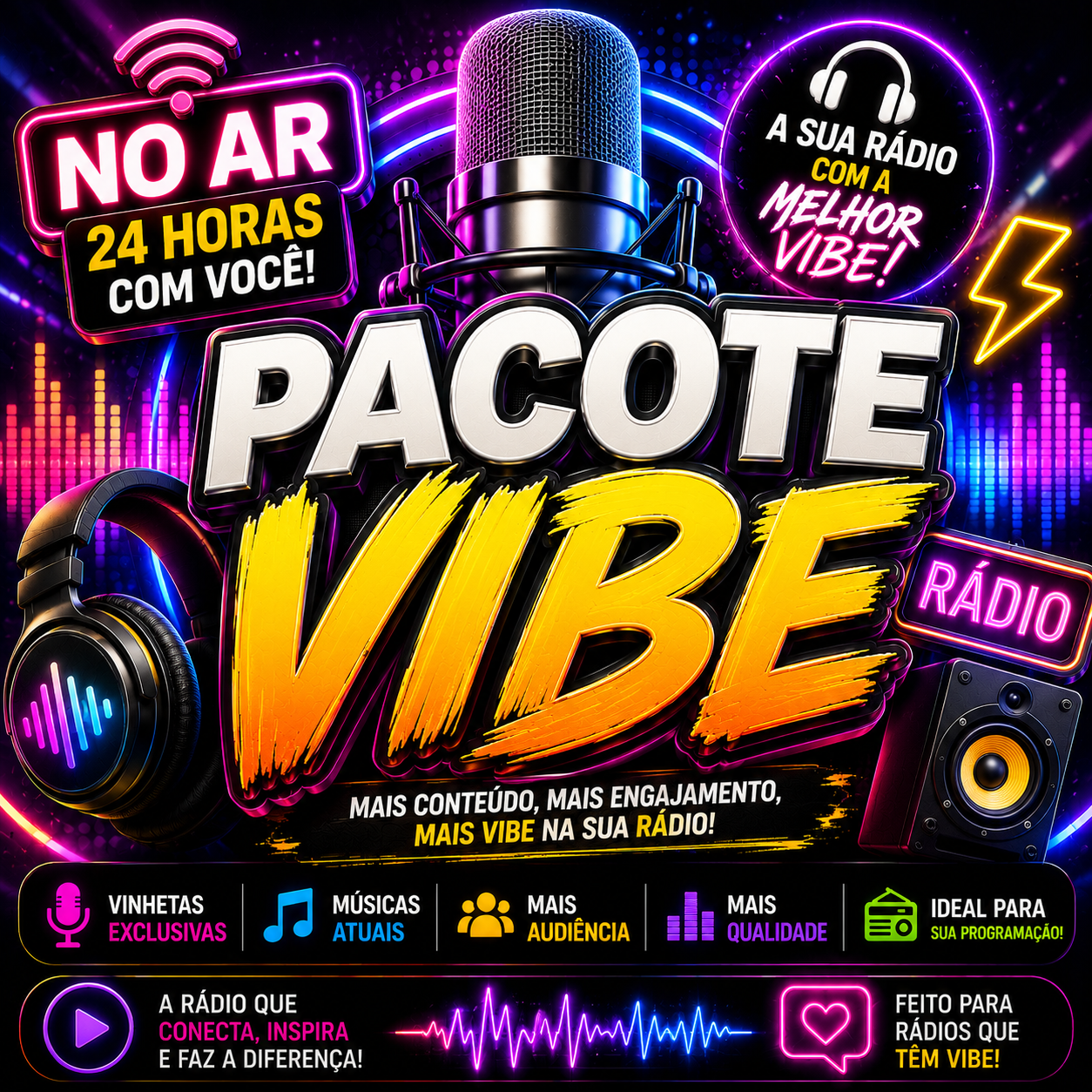 Vinhetas Faladas – Pacote Vibe
