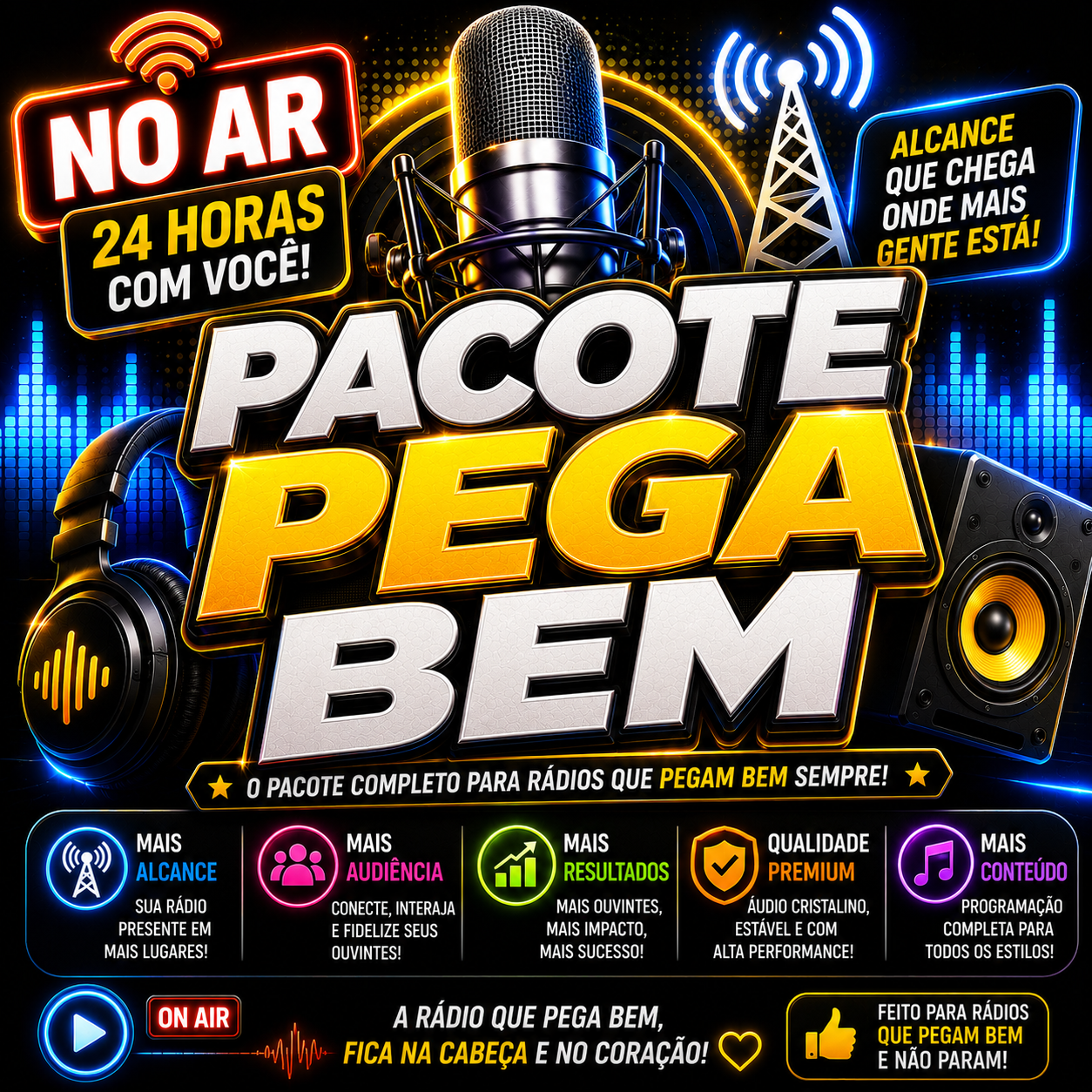 Vinhetas Faladas – Pacote Pega Bem